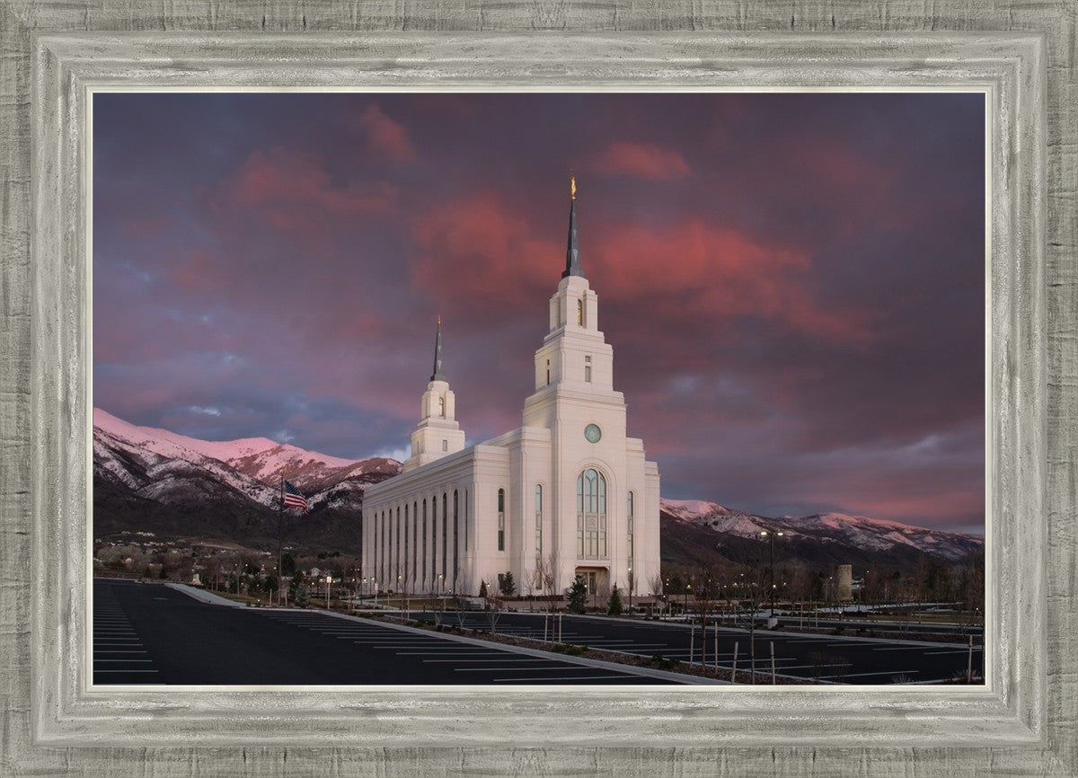 Layton Utah Pink Winter Sunset