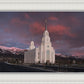 Layton Utah Pink Winter Sunset