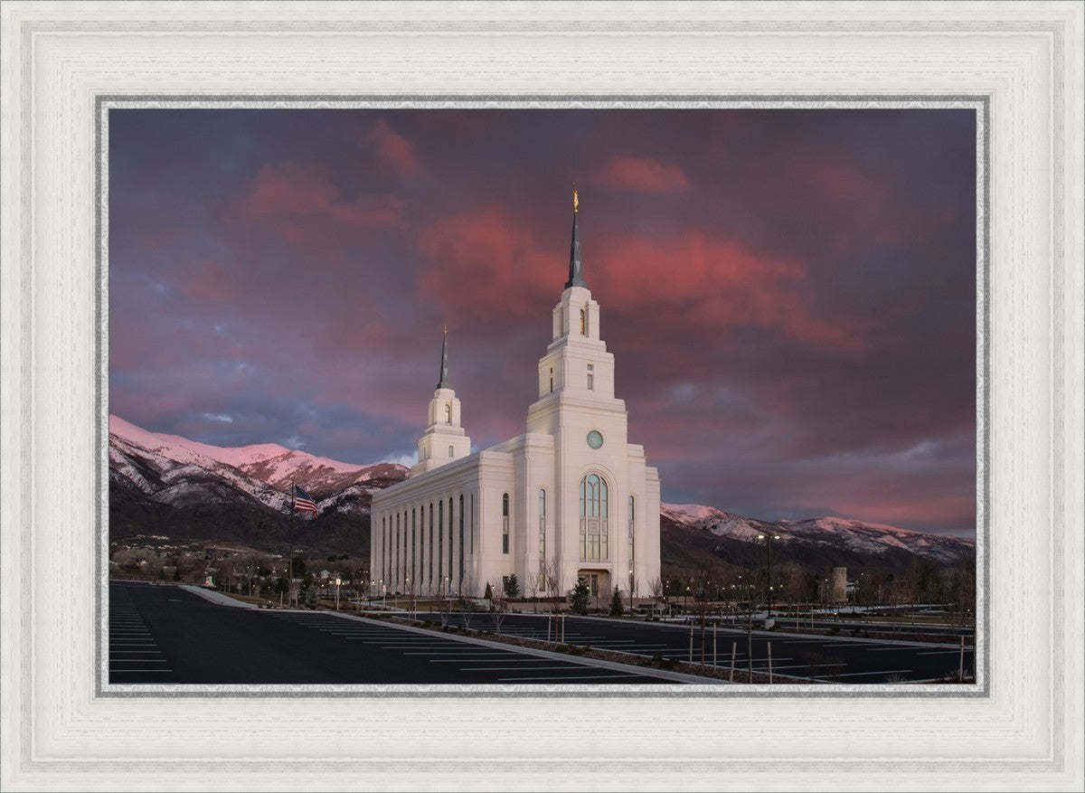 Layton Utah Pink Winter Sunset