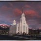 Layton Utah Pink Winter Sunset