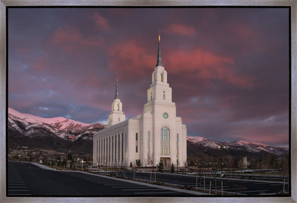 Layton Utah Pink Winter Sunset