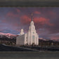 Layton Utah Pink Winter Sunset