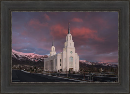 Layton Utah Pink Winter Sunset