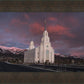 Layton Utah Pink Winter Sunset