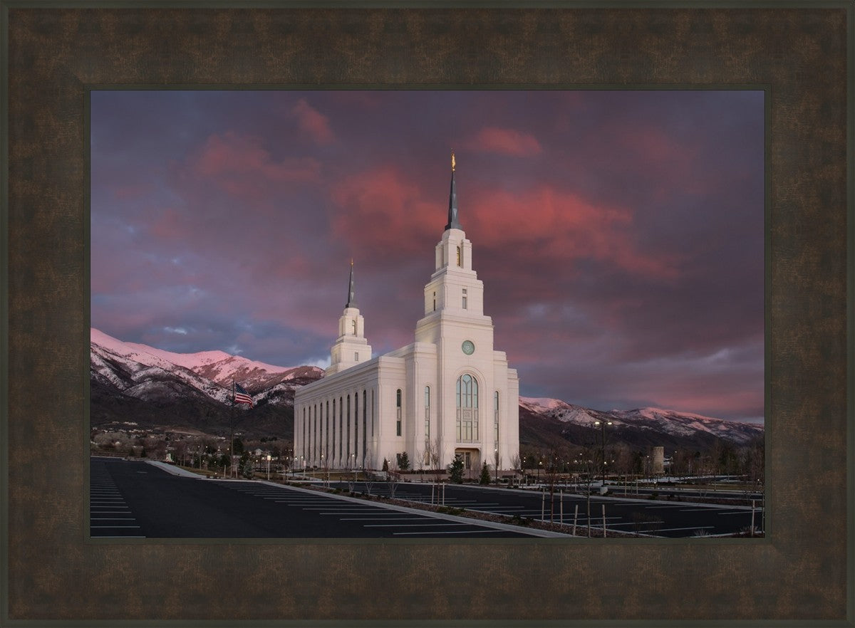 Layton Utah Pink Winter Sunset