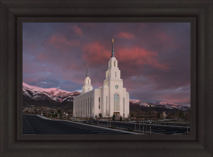 Layton Utah Pink Winter Sunset