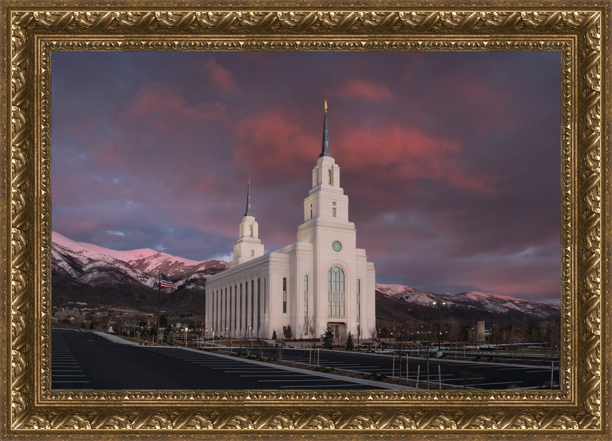 Layton Utah Pink Winter Sunset