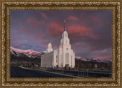 Layton Utah Pink Winter Sunset