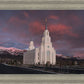Layton Utah Pink Winter Sunset