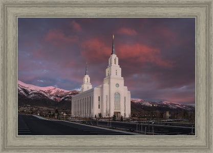 Layton Utah Pink Winter Sunset