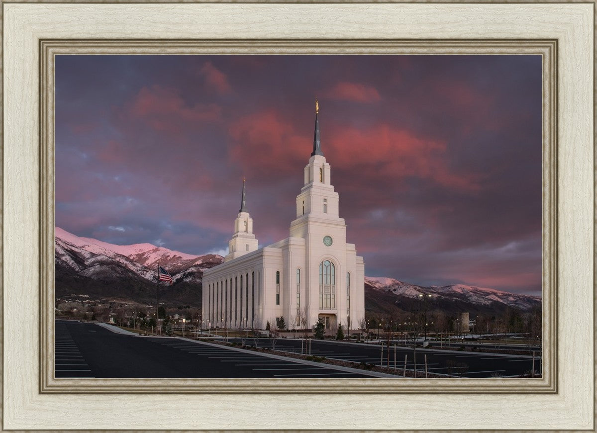 Layton Utah Pink Winter Sunset