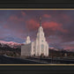 Layton Utah Pink Winter Sunset