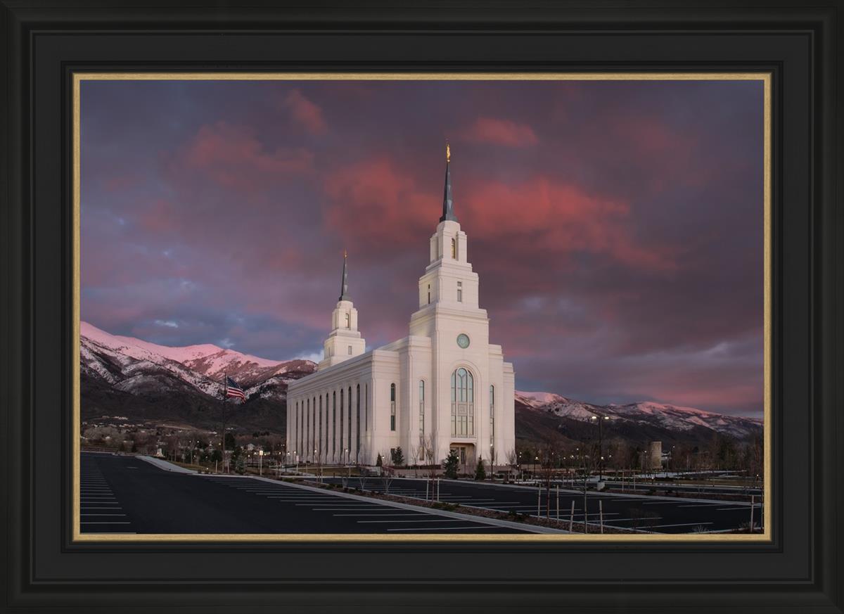 Layton Utah Pink Winter Sunset
