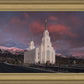 Layton Utah Pink Winter Sunset