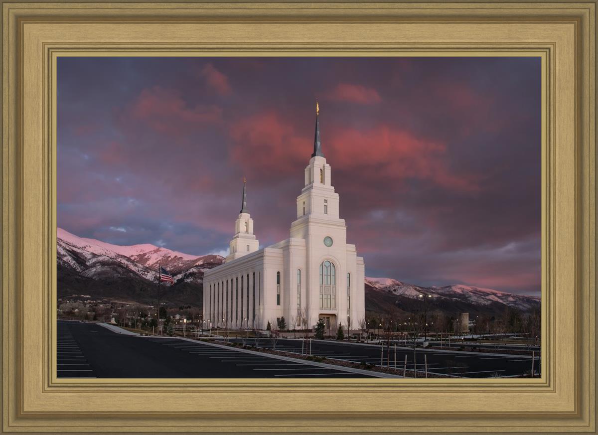 Layton Utah Pink Winter Sunset