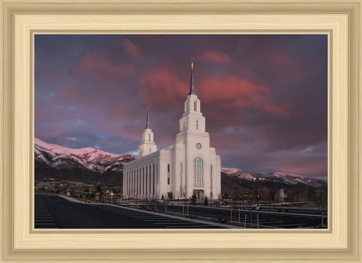 Layton Utah Pink Winter Sunset