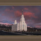 Layton Utah Pink Winter Sunset