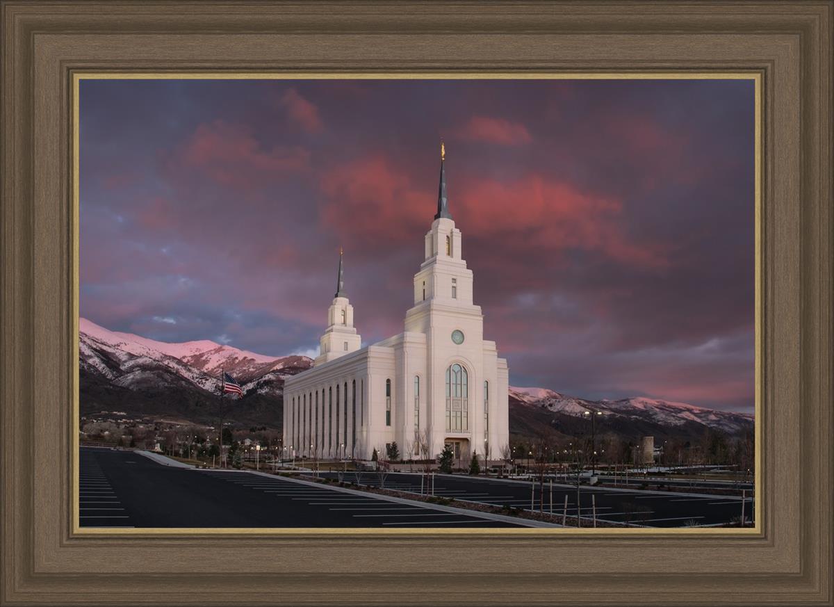 Layton Utah Pink Winter Sunset