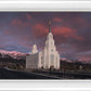 Layton Utah Pink Winter Sunset
