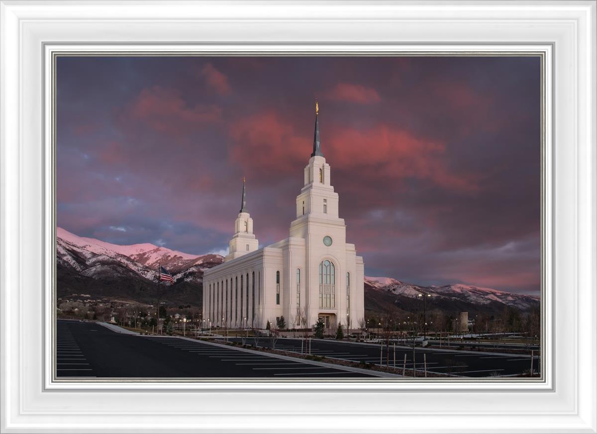 Layton Utah Pink Winter Sunset