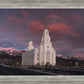Layton Utah Pink Winter Sunset