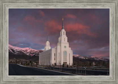 Layton Utah Pink Winter Sunset