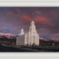 Layton Utah Pink Winter Sunset