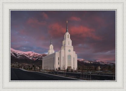 Layton Utah Pink Winter Sunset