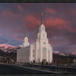 Layton Utah Pink Winter Sunset
