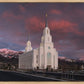 Layton Utah Pink Winter Sunset