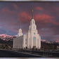 Layton Utah Pink Winter Sunset