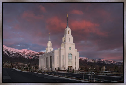 Layton Utah Pink Winter Sunset