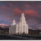 Layton Utah Pink Winter Sunset