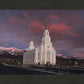 Layton Utah Pink Winter Sunset