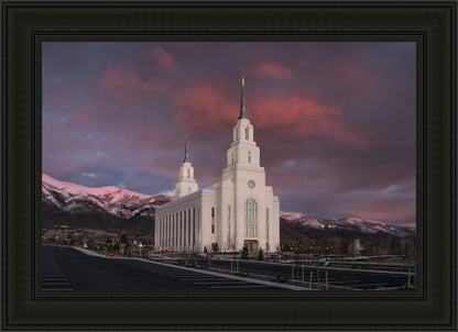 Layton Utah Pink Winter Sunset