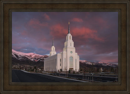 Layton Utah Pink Winter Sunset