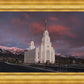 Layton Utah Pink Winter Sunset