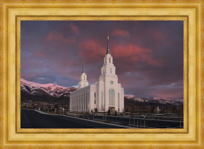 Layton Utah Pink Winter Sunset