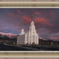 Layton Utah Pink Winter Sunset