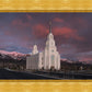 Layton Utah Pink Winter Sunset