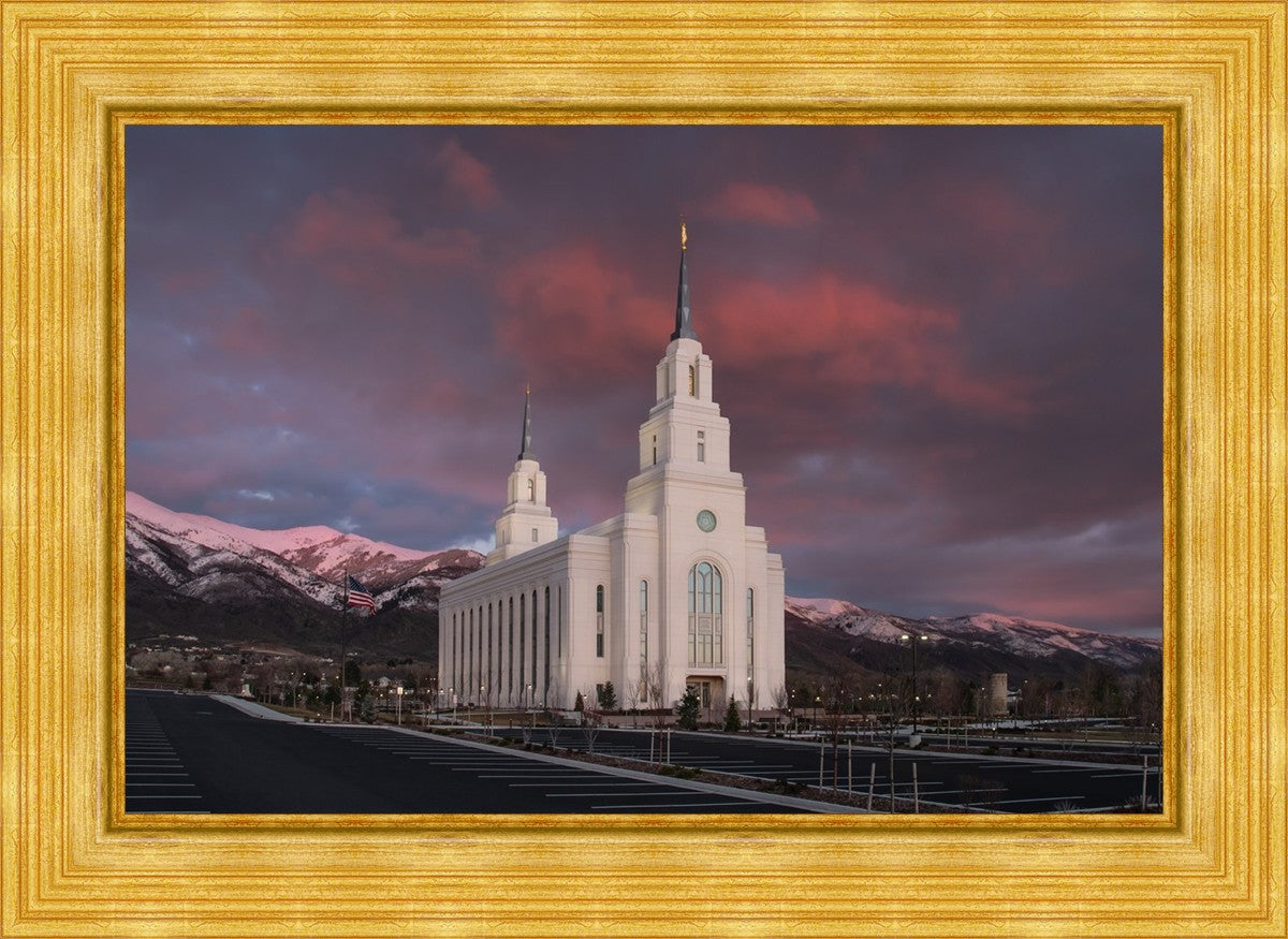 Layton Utah Pink Winter Sunset