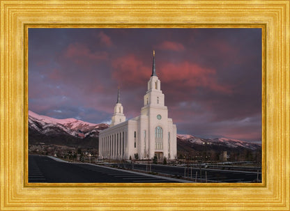 Layton Utah Pink Winter Sunset