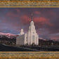 Layton Utah Pink Winter Sunset