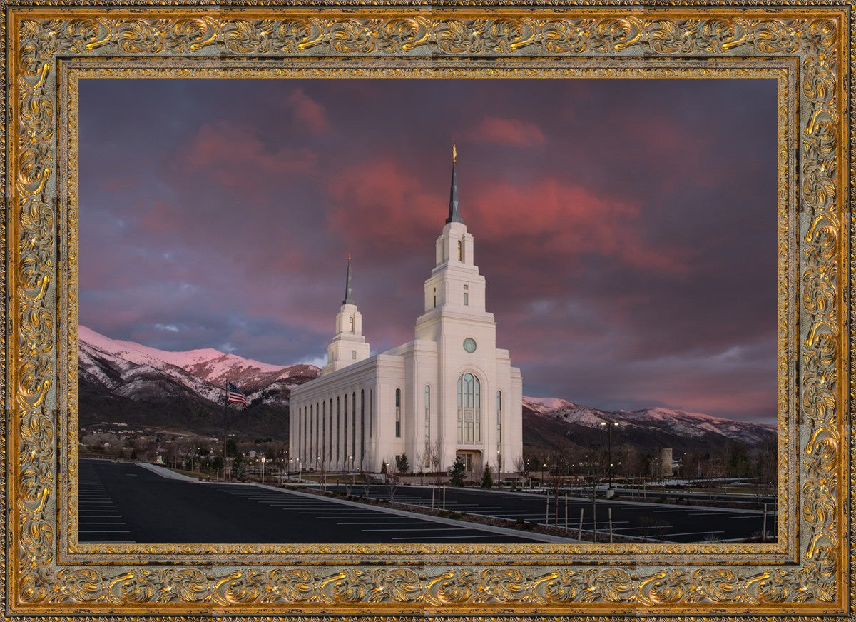 Layton Utah Pink Winter Sunset