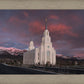 Layton Utah Pink Winter Sunset