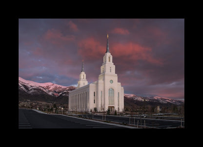 Layton Utah Pink Winter Sunset