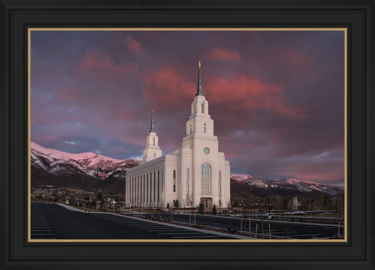 Layton Utah Pink Winter Sunset