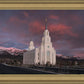 Layton Utah Pink Winter Sunset