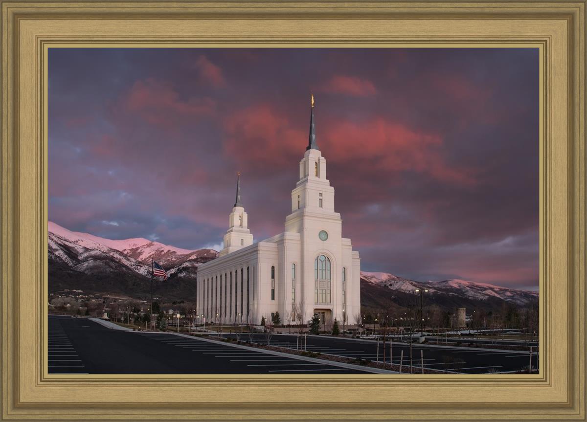 Layton Utah Pink Winter Sunset