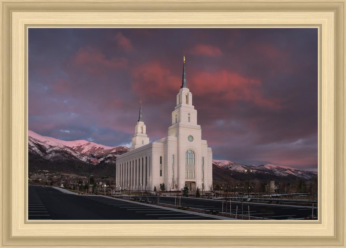Layton Utah Pink Winter Sunset